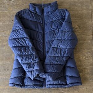 Charter Club Navy Blue Quilted Jacket